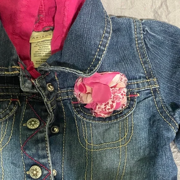 Arizona Vintage Feel Denim Jacket with Hood - Picture 2 of 7